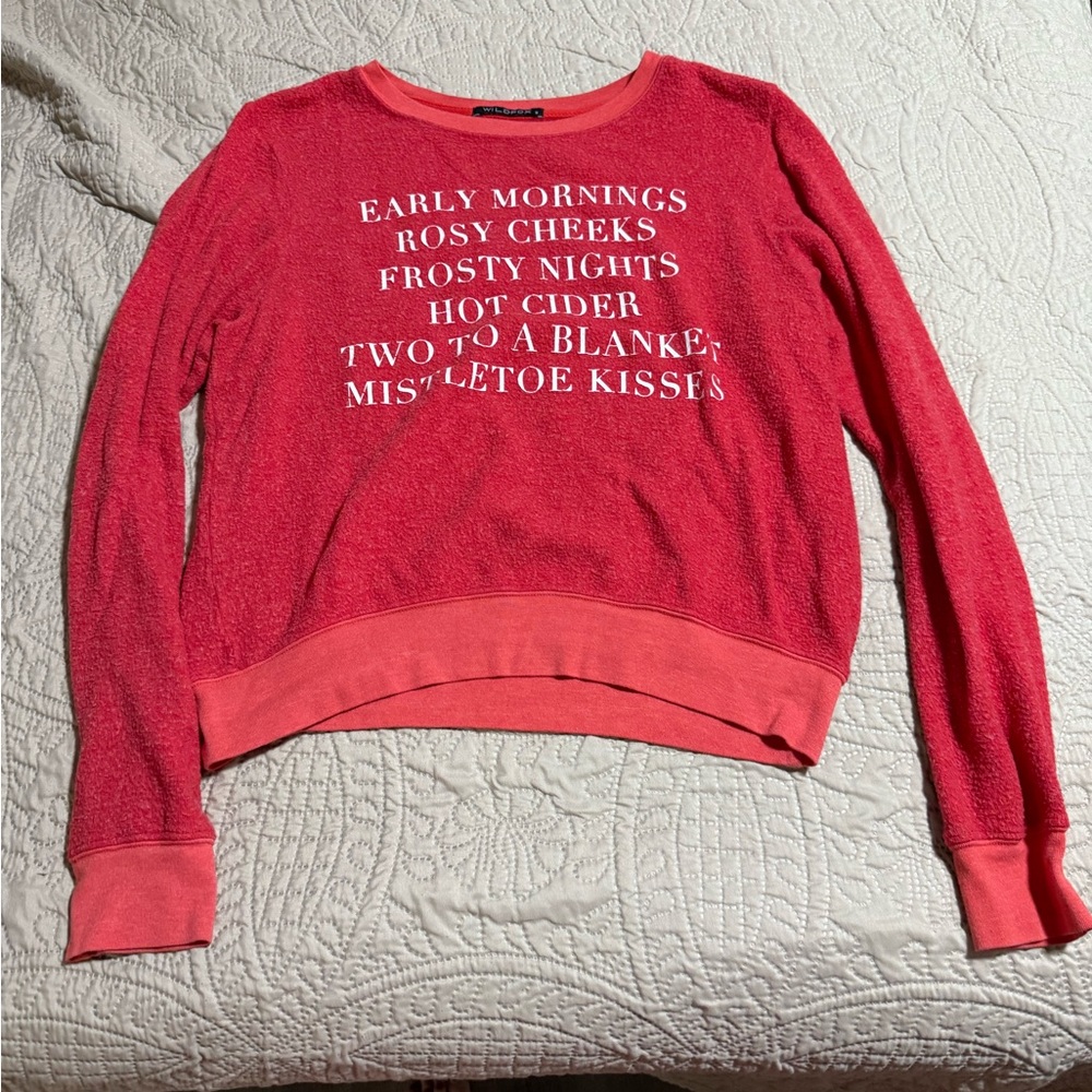 Red Graphic Sweatshirt wildfox